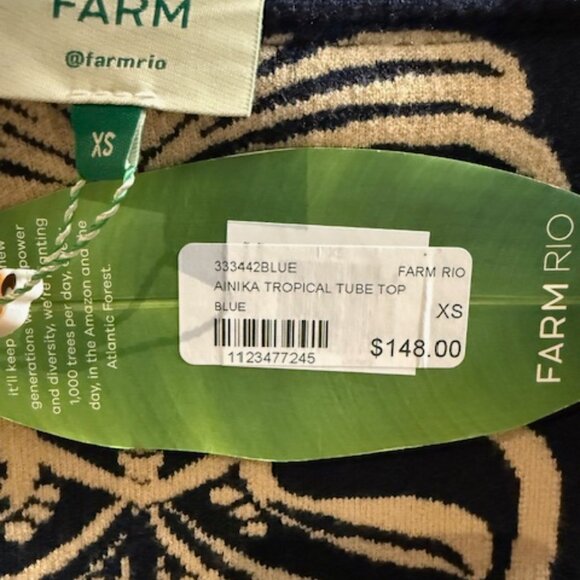 NWT - Farm Rio Ainika Tropical set (tube top and midi skirt) - size XS - Picture 3 of 8